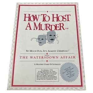 How Host Murder Watersdown Affair Mystery Game Vintage 1985 Complete